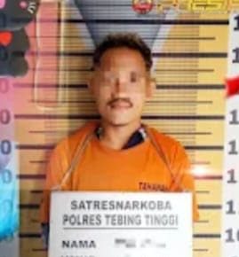 Seorang Pria Pengangguran di Tangkap Sat Narkoba Polres Tebing Tinggi Karena Kantongi Sabu