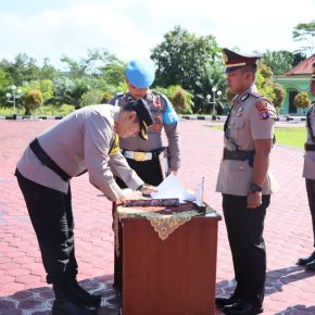 Polres Gunung Mas Gelar Serah Jabatan Wakapolres dan Pelantikan Kapolsek Tewah