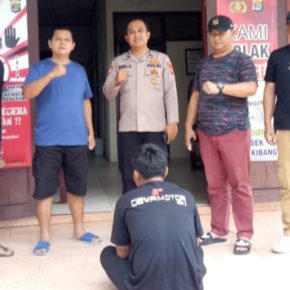 TSK Penggelapan Mobil TKP Indraloka II Dibekuk Polisi Polsek Lambu Kibang
