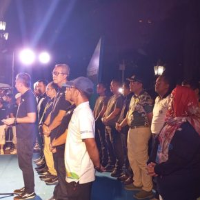 Dandim 0614/Kota Cirebon Hadiri Pembukaan Cycling De Jabar 2024 Di Balai Kota Cirebon.