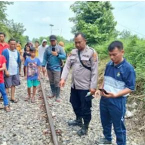 Seorang Pria Meninggal Dunia Ditabrak Kereta Api di Tebing Tinggi