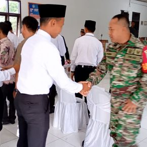 Sertu Yudi DP Babinsa koramil 412-01 TBT Pos Way Kenanga Senergi Hadiri Giat Pelantikan dan pembekalan PKD Desa Tahun 2024