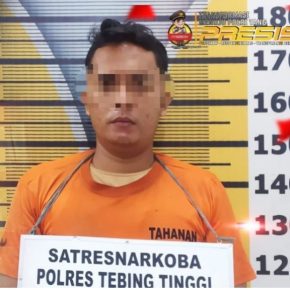Milik Narkotika Jenis Sabu ,Seorang Pria Lajang Warga Jalan Bakti Ditangkap Saat Narkoba Polres Tebing Tinggi