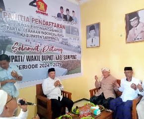 Bacabup Sampang H.Slamet Junaedi di dukung oleh Para Tokoh Ulama ke Partai Gerindra.