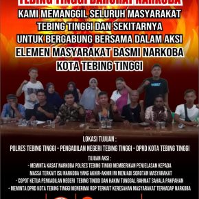 Paskas Tebing Tinggi Kecam Maraknya Peredaran Narkotika Jenis Sabu di Kota Tebing Tinggi