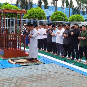 Berlangsung Khidmat, Sholat Idul Adha 1445 H di Lapas Tebing Tinggi.