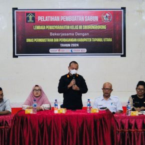Bekal Saat Bebas, WBP Lapas Siborongborong Dilatih Pembuatan Sabun