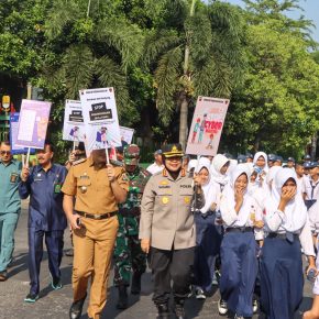 Peringati Hari Anak Nasional Tahun 2024, KPAID Bersama Polresta Cirebon Gelar Karnaval Pelajar Kampanye Stop Kekerasan Anak