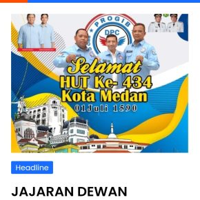 Jajaran Dewan Pimpinan Cabang Pro Garda Indonesia Bersatu (DPC PROGIB) Kota Medan Mengucapkan Selamat’ HUT Ke-434 Kota Medan
