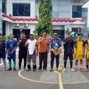 KECAMATAN KEMIRI MENGADAKAN KOMPETISI FUTSAL ANTAR DESA MENYAMBUT HUT RI ke 79 