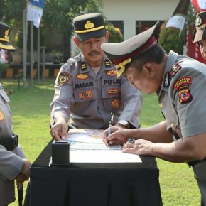 Kapolresta Cirebon Pimpin Sertijab Para Kasat hingga Kapolsek Jajaran