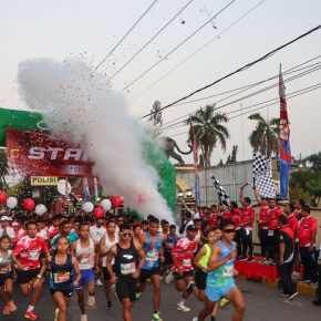 Memeriahkan Hari Kemerdekaan Republik Indonesia Ke-79, Polresta Cirebon Gelar Fun Run 5K