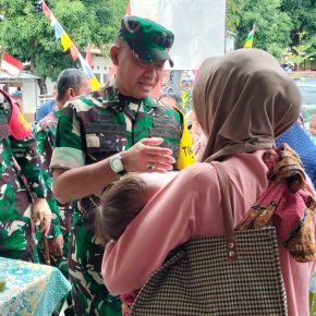 Wasev Sterad TNI Kunjungi TMMD ke-121 Kodim 0620/Kabupaten Cirebon di Desa Kubang