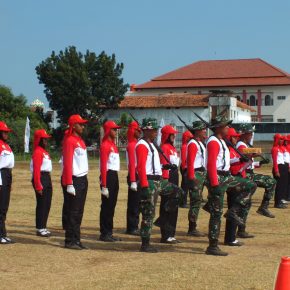 Latihan Paskibraka Kota Cirebon Semakin Matang Pada H-4, Pelatih Gembleng Setiap Hari.