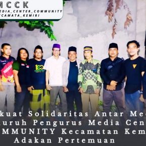Perkuat Solidaritas Antar Media, Pengurus Media Center COMMUNITY Kecamatan Kemiri Adakan Pertemuan