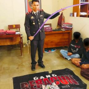 Polsek Gempol Amankan Tiga Pemuda Membawa Sajam