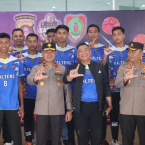 Lepas Tim Bola Voli ke Ajang Kapolri Cup 2024 di Kalbar, Wakapolda Kalteng: Jadikan Semboyan Isen Mulang Sebagai Motivasi Semangat Bertanding