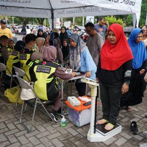 Beri Pelayanan Kesehatan, Rumkit Bhayangkara Ikut Ramaikan Momen CFD Kota Palangka Raya