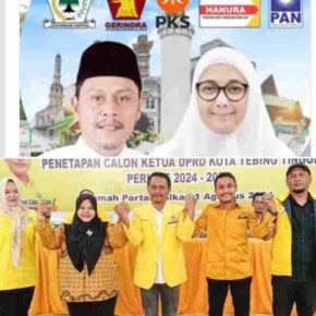 Pasangan Calon Walikota Basyarudin Nasution, Erlis Afriyanti Akan Daftarkan Diri ke KPU Tebing Tinggi