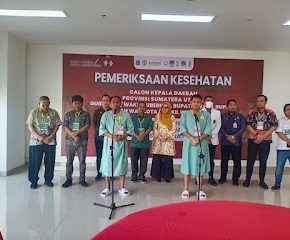 Pasangan Calon Bupati Serdang Bedagai Jalani Pemeriksaan di RS Haji Medan