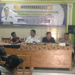 Musrembang RKPDES 2024-2025   Bertajuk” Pembangunan Berwawasan dalam Lingkungan Desa Kampung Melayu Barat teluk naga.