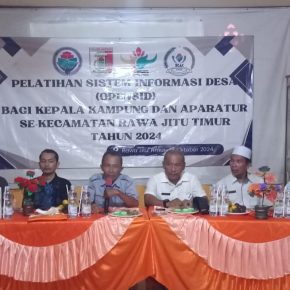 Ketua BKAK RJT M.Ridwan SR Menyelenggarakan Pelatihan Sistem Informasi Desa 