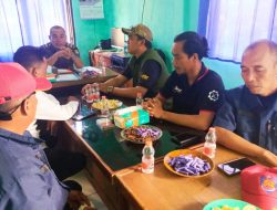 RAPAT KOORDINASI ANTARA PLT KASI POL PP DAN REKDAR KECAMATAN KEMIRI UNTUK PERKUAT SINERGI