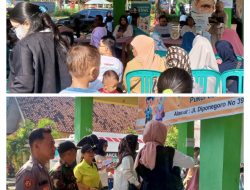 Babinsa dan Bhabinkamtibmas Kelurahan Kesenden Dampingi Kegiatan Pemeriksaan dan Pengobatan Gratis