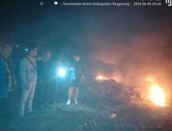 Atas Aduan Warga Perihal adanya Pembakaran Limbah Yang Diduga Berasal Dari BSD : Satpol PP dan Redkar Kecamatan Kemiri Tinjau Langsung Kelokasi