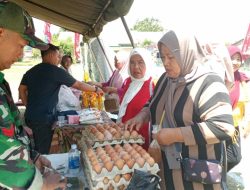 Kodim 0614/kota cirebon sukses gelar bazar murah bersama bulog