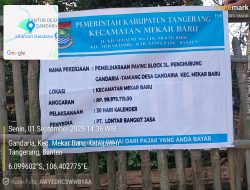 Di Duga Demi Meraup Keuntungan Pribadi, Proyek Paving Blok Di Kecamatan Mekar Baru Diduga Tidak Sesuai Spek dan Sengaja Abaikan K3 