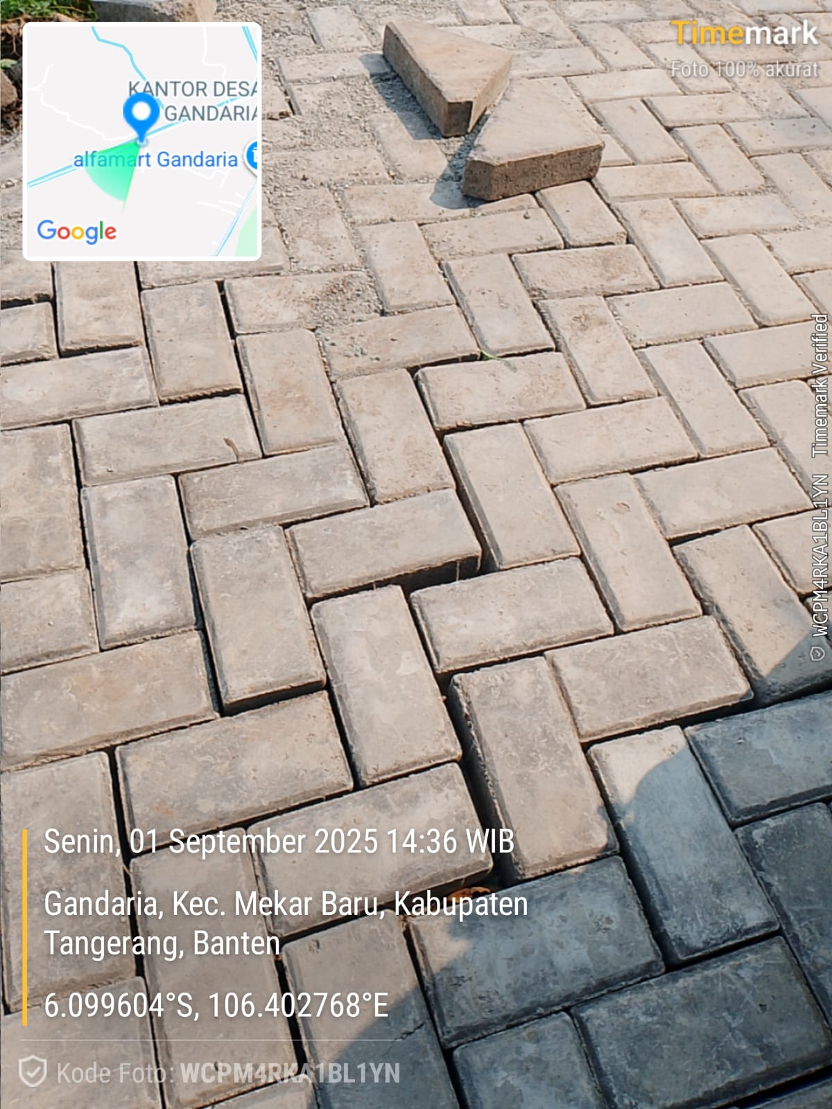 Proyek Paving Blok Di Kecamatan Mekar Baru Diduga Tidak Sesuai Spek dan Sengaja Abaikan K3 (dok.istimewa)