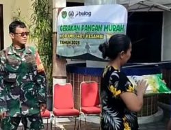 Koramil 0614-01/Kesambi dan Bulog Gelar Gerakan Pangan Murah di Kota Cirebon