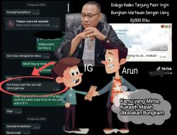 Terkait Viral Berita Kades Tanjung Pasir Bungkam Media : Uang itu Atas Permintaan Saudara IGR, ini Bukti Chatnya ….