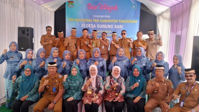 Kegiatan Bina Wilayah (Binwil) Tim Penggerak PKK Kabupaten Tangerang berlangsung di Desa Gunung Sari, Kecamatan Mauk(dok.Rizky/mataelang24.com)