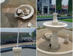 Pancuran Taman Kecamatan Kemiri Patah Pasca Dibangun, Anggaran Fantastis Jadi Sorotan