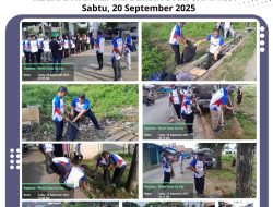 Camat Kemiri Pimpin Aksi Bersih World Clean Up Day 2025, Lanjut Antar Siswa Penerima Beasiswa ke Swiss German University