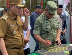 Jembatan Gantung Kriyan Telah Diresmikan oleh Pangdam III/Siliwangi Menjadi Jembatan Perintis Garuda III.