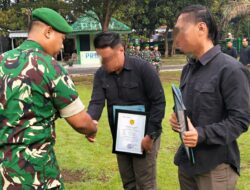 Tangkap Pengedar Narkotika, Dandim 0614/kota Cirebon berikan Reward kepada Anggota Unit Intel