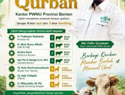 PWNU Banten Terima Amanah Qurban dari Sejumlah Tokoh Nasional dan Daerah