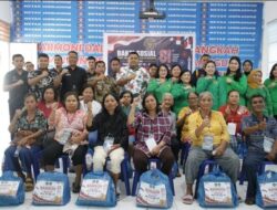 Semarak HUT RI ke-81, Rutan Kelas IIB Sidikalang Gelar Bakti Sosial Bagikan Paket Sembako untuk Warga Sekitar