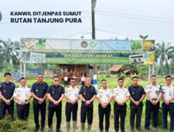Kakanwil Ditjenpas Sumut Tinjau Ketahanan Pangan Rutan Tanjung Pura, Pertanian hingga Peternakan Produktif